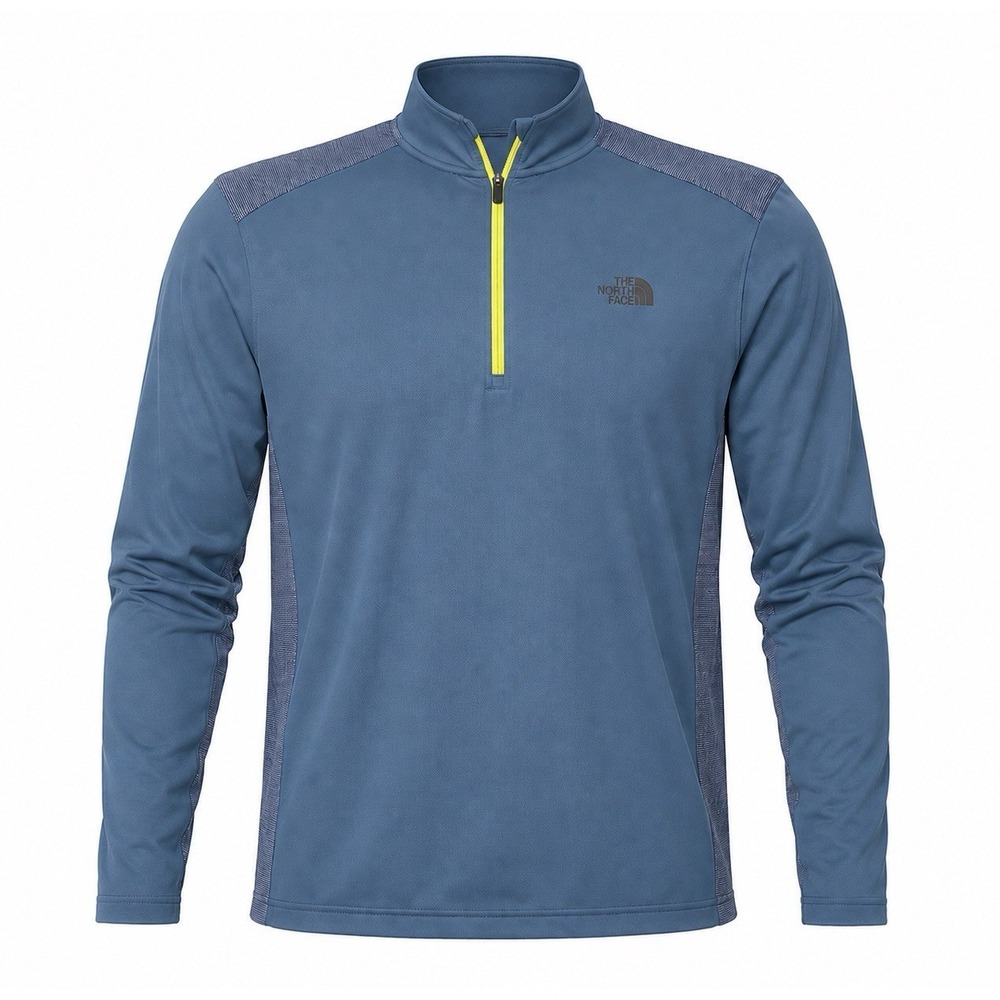 The North Face 1/4 Pullover Sweater FlashDry-XD Blue Men's Size L (164)